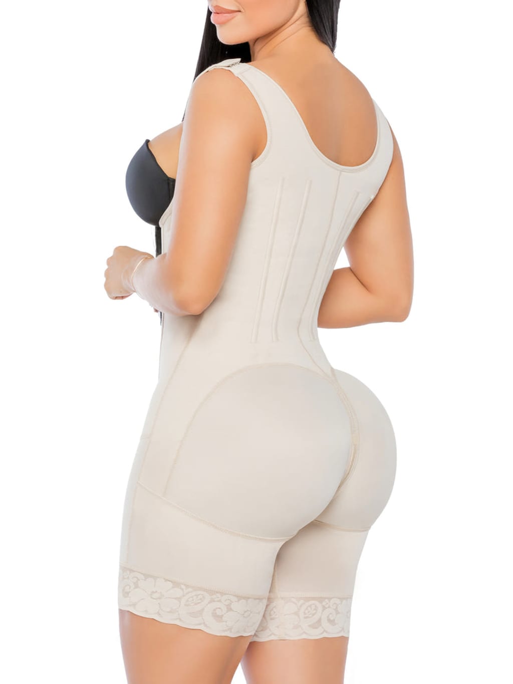 YIANNA Fajas Colombianas Postpartum Shapewear for Women Tummy Control Butt Lifter Body Shaper with Zipper and Hooks